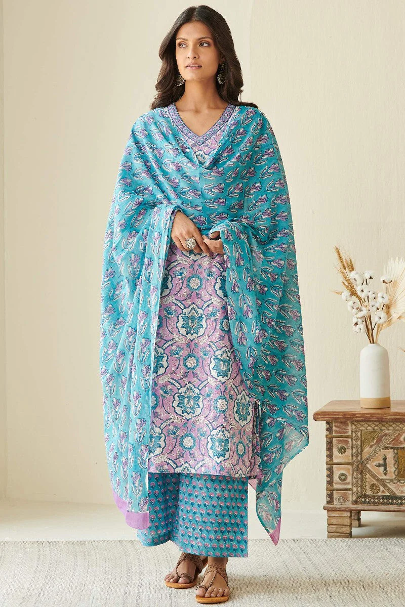 Roz Meher Faizah Sanganeri Kurta - Image 4