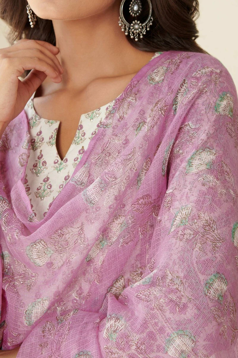 Roz Meher Farhin Sanganeri Kota Dupatta - Image 2