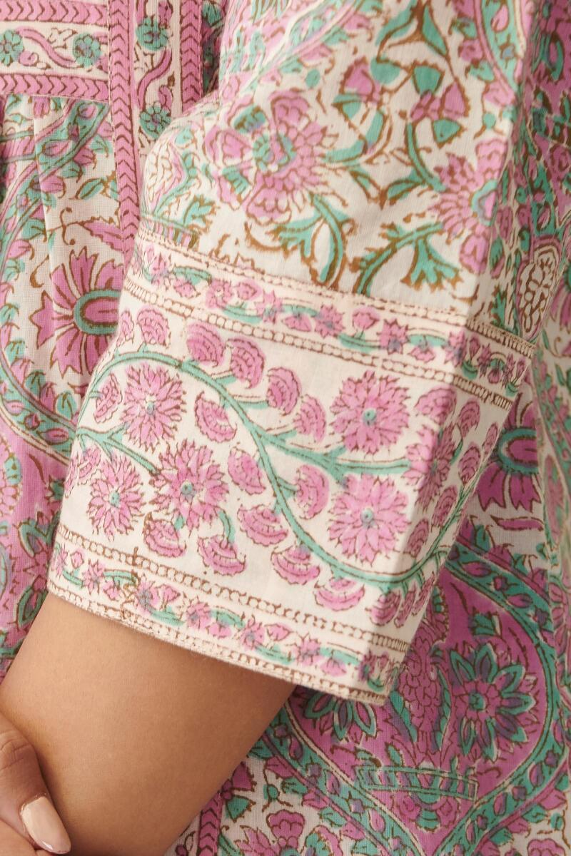 Roz Meher Farhin Sanganeri Kurta - Image 4