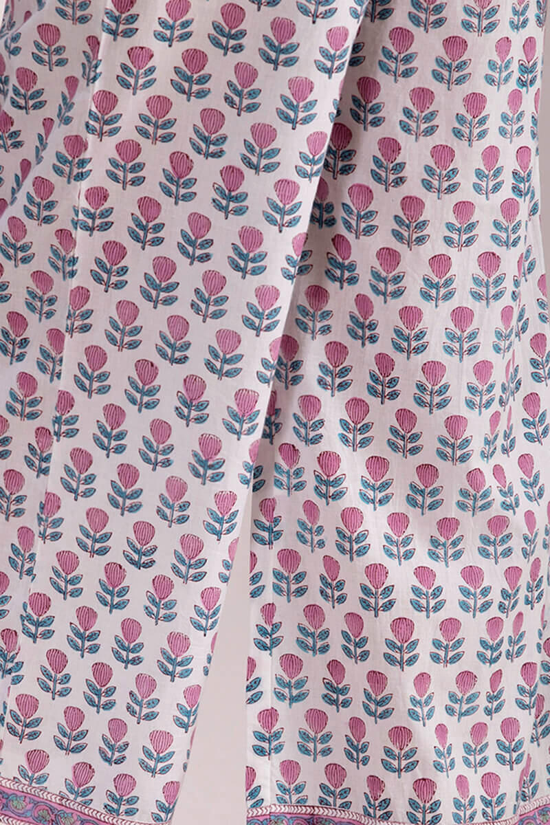 Roz Meher Ferozah Block Printed Farsi - Image 4