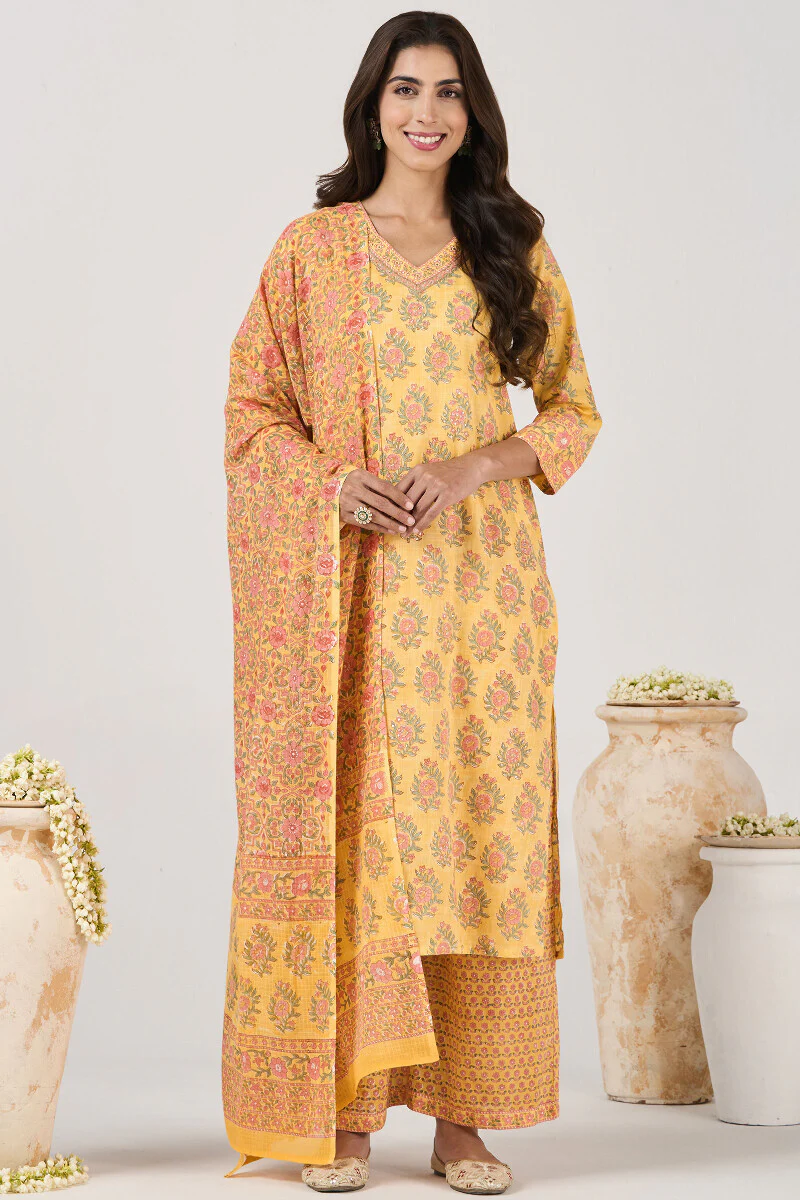 Roz Meher Jahanzeb Sanganeri Kurta - Image 3