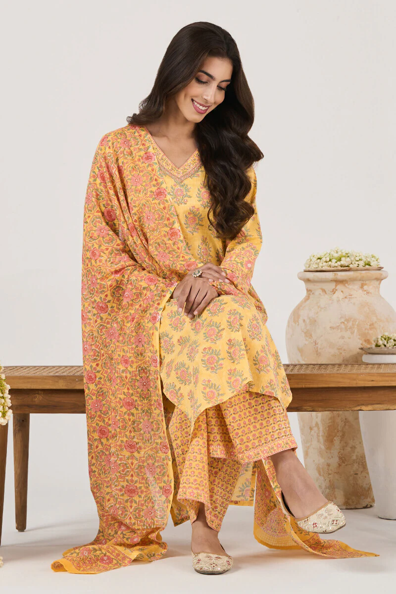 Roz Meher Jahanzeb Sanganeri Kurta - Image 7