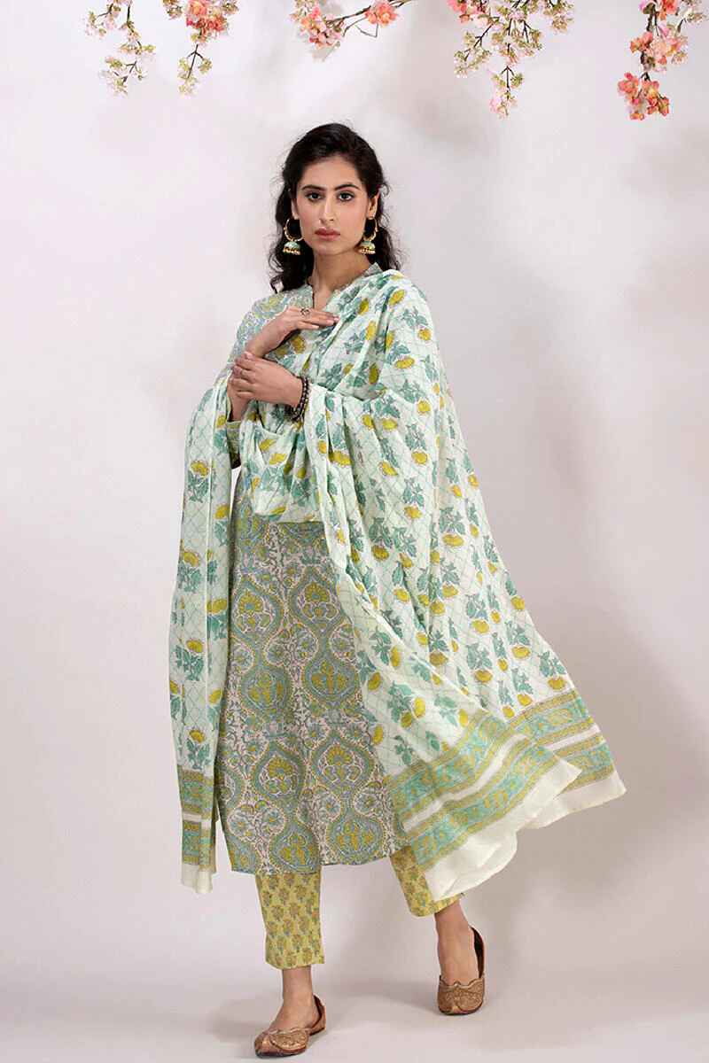 Roz Meher Jannat Block Printed Kurta - Image 7