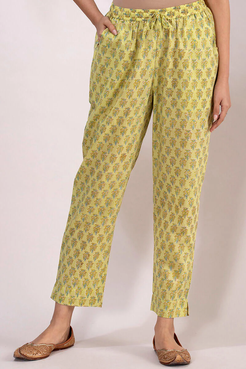 Roz Meher Jannat Block Printed Narrow Pants