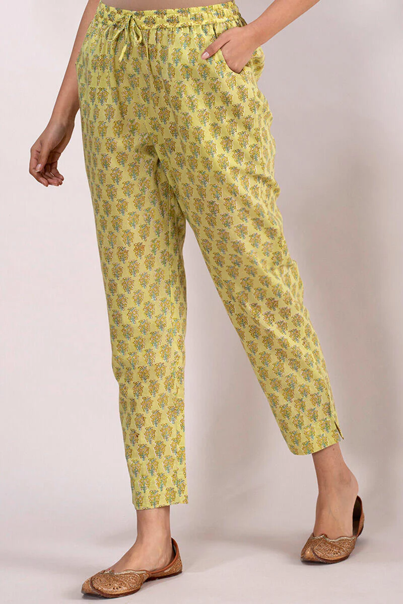 Roz Meher Jannat Block Printed Narrow Pants - Image 3
