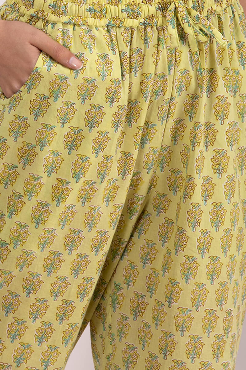 Roz Meher Jannat Block Printed Narrow Pants - Image 6