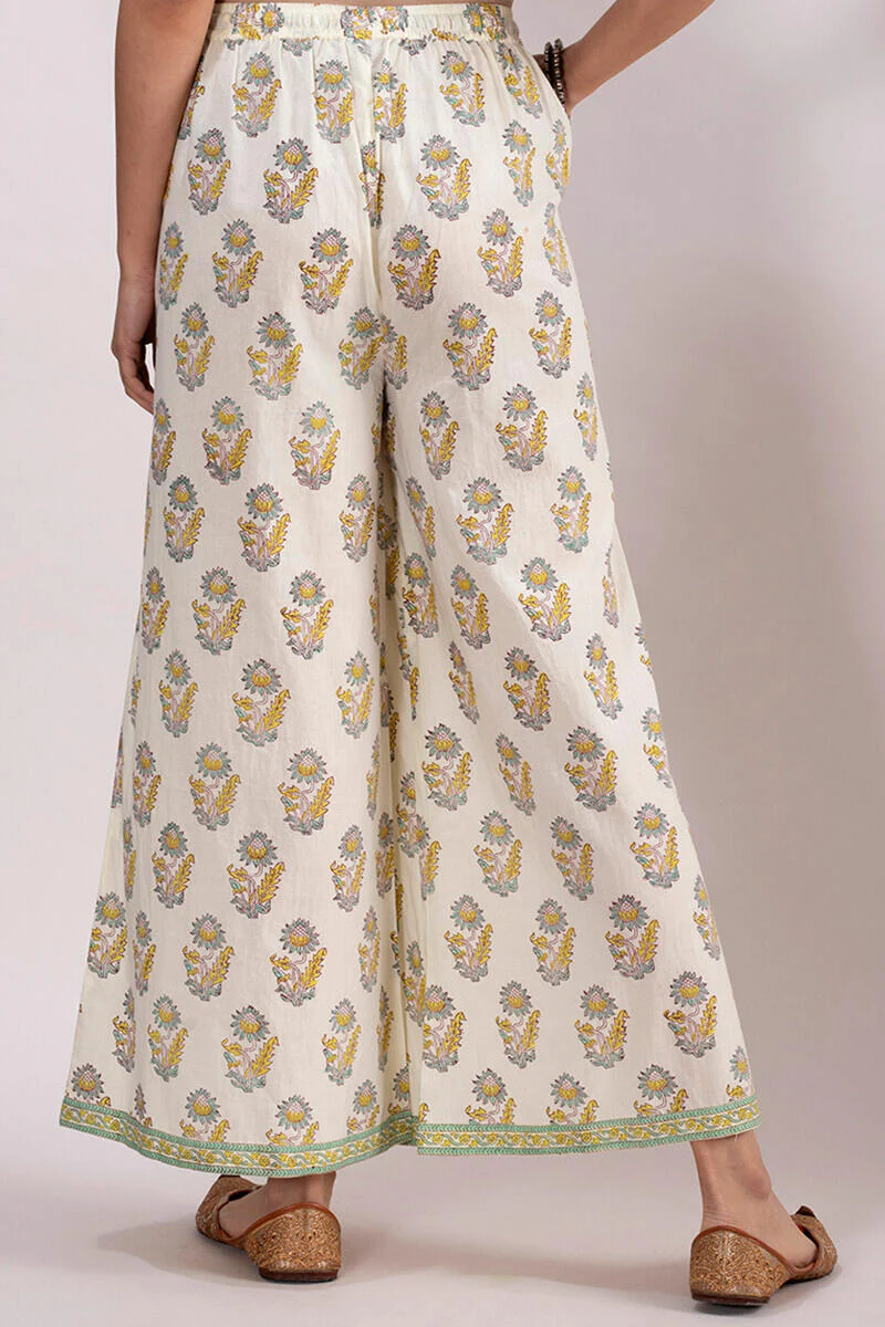 Roz Meher Jannat Block Printed Palazzo - Image 4