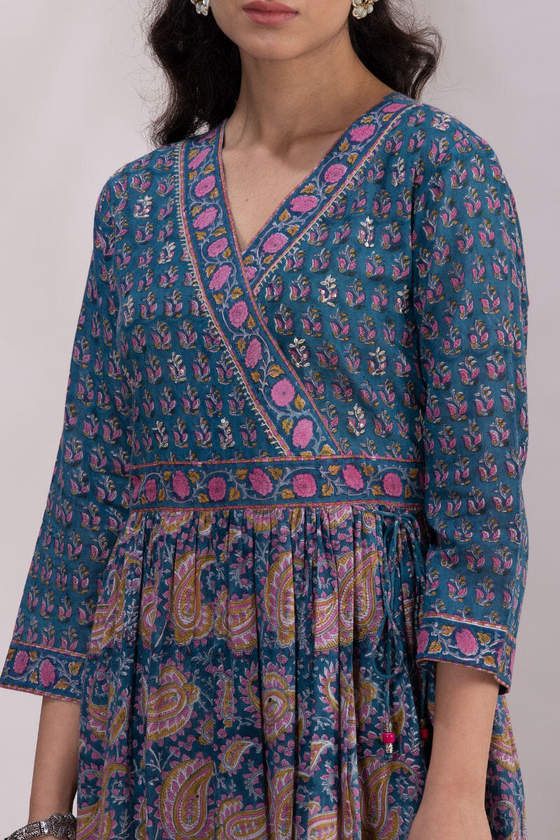 Roz Meher Jia Block Printed Kurta - Image 4