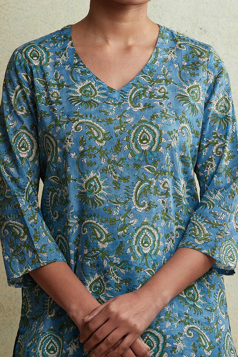 Roz Meher Laila Block Printed Nightsuit - Image 5