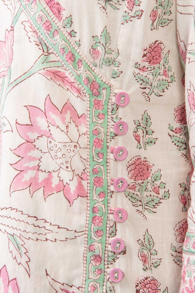 Roz Meher Mahin Sanganeri Kurta - Image 6
