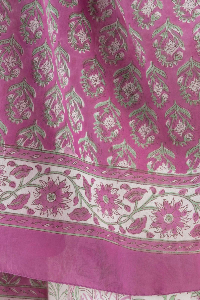 Roz Meher Mahira Block Printed Dupatta - Image 6