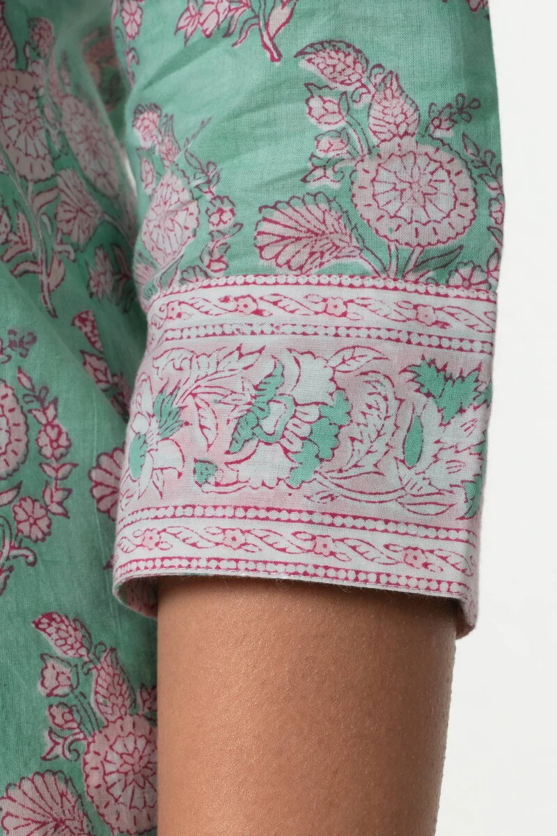 Roz Meher Mirza Sanganeri Kurta - Image 4