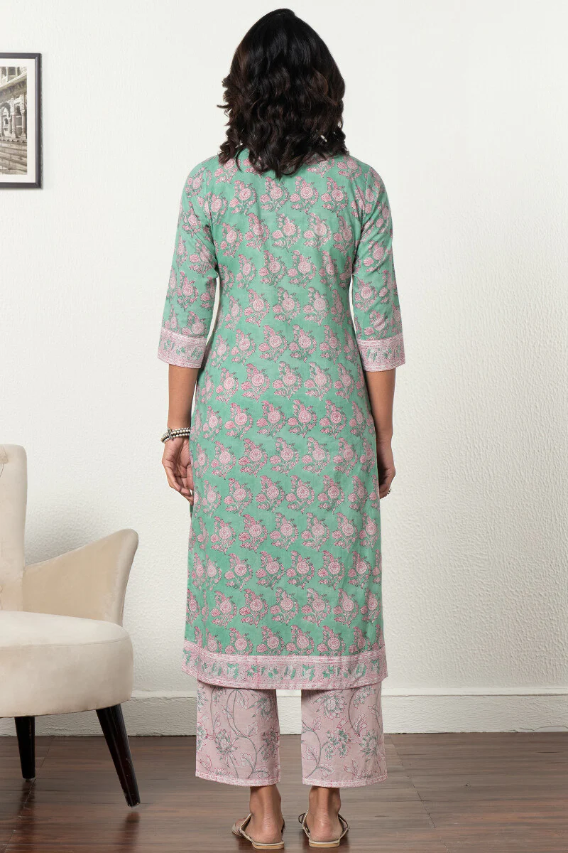 Roz Meher Mirza Sanganeri Kurta - Image 7