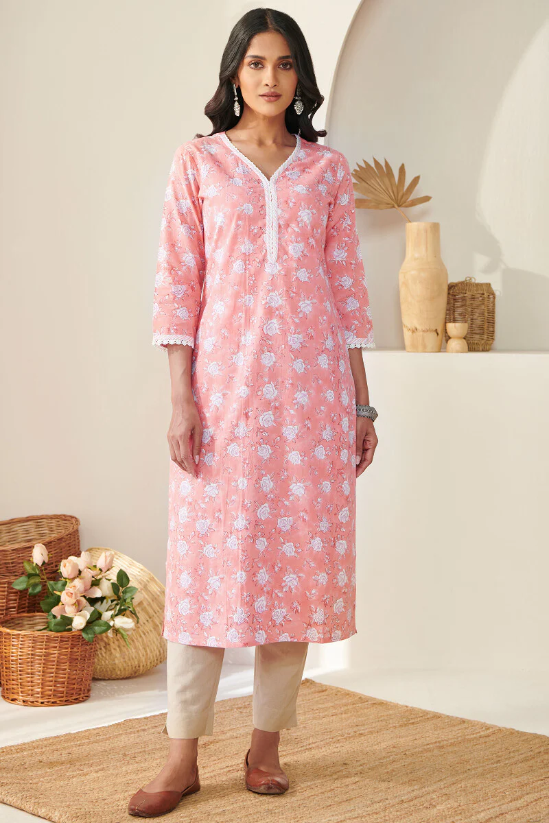 Roz Meher Nadia Sanganeri Kurta - Image 2