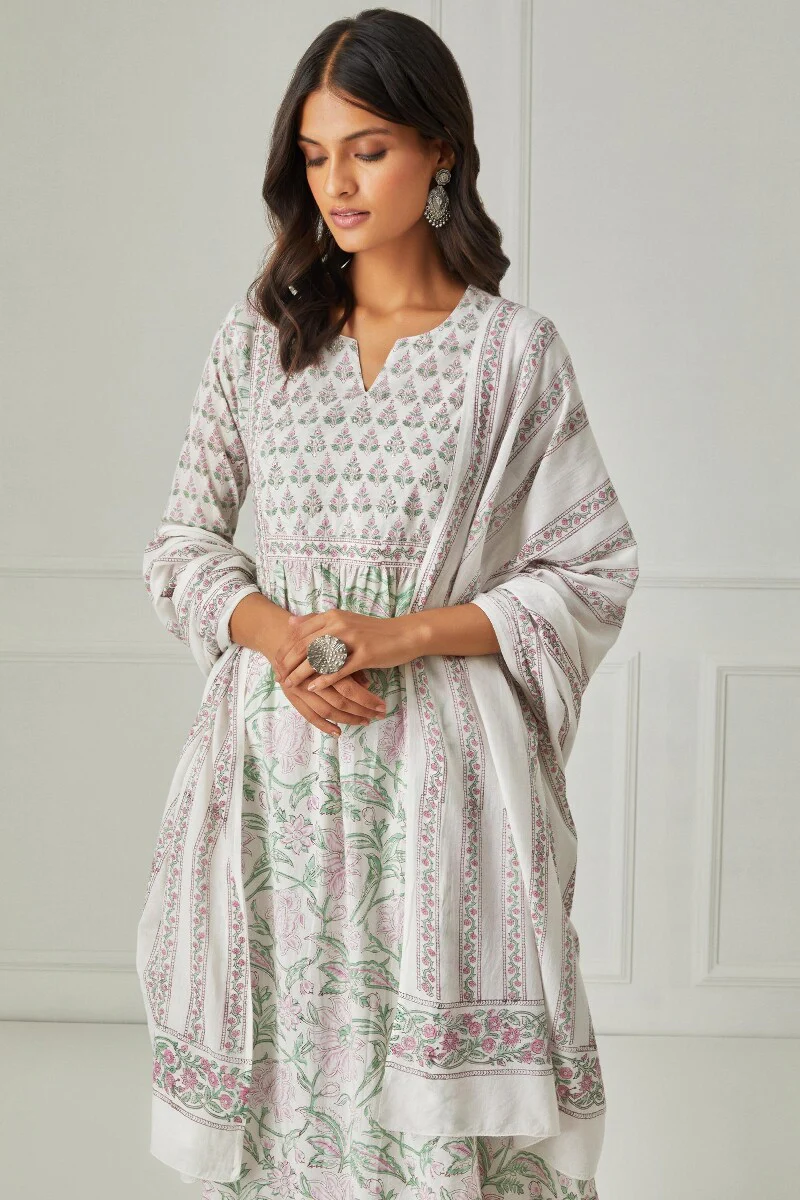 Roz Meher Nahid Sanganeri Dupatta - Image 5