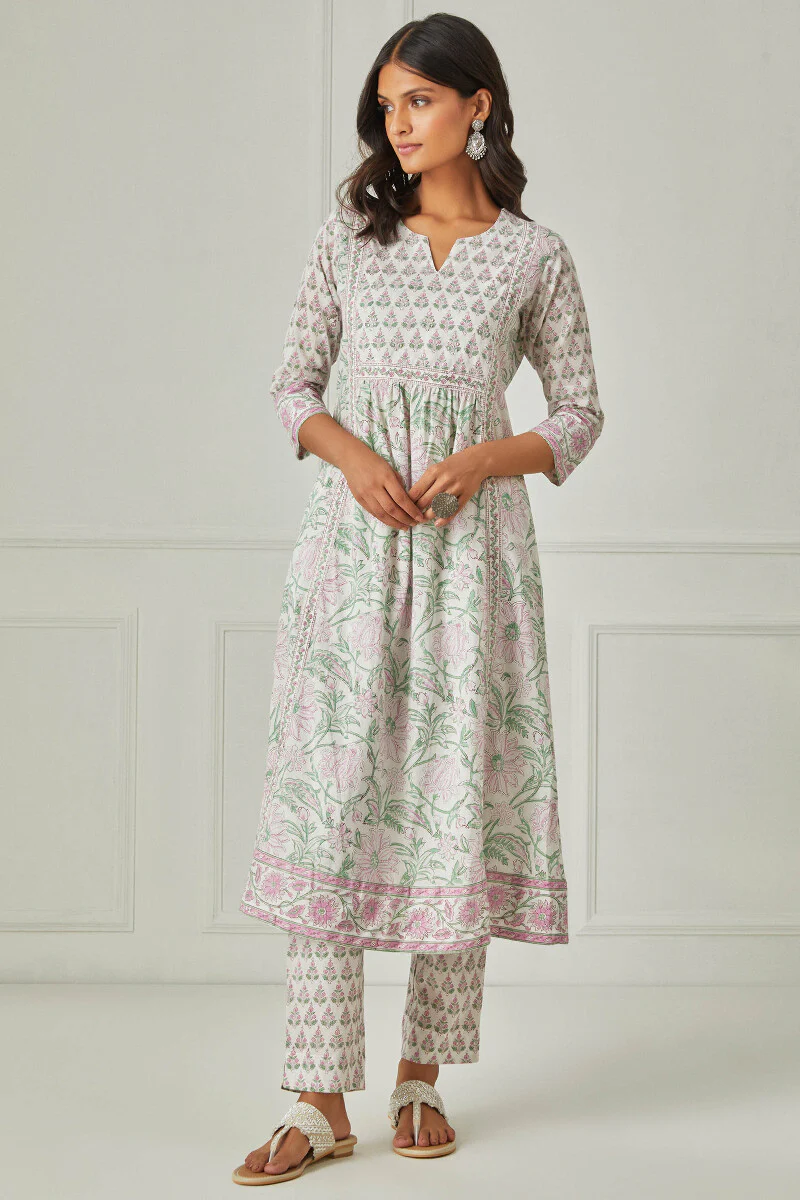 Roz Meher Nahid Sanganeri Kurta - Image 3