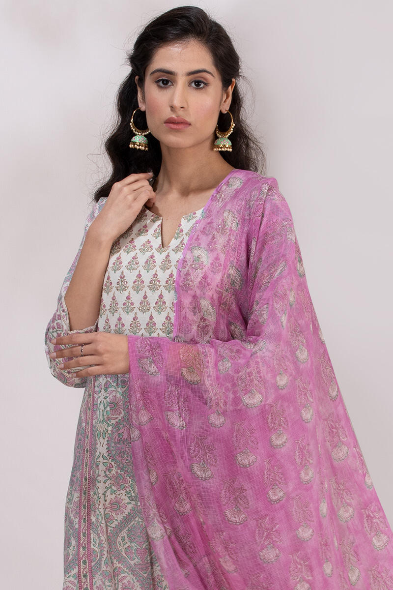 Roz Meher Nazeena Block Printed Kurta - Image 2
