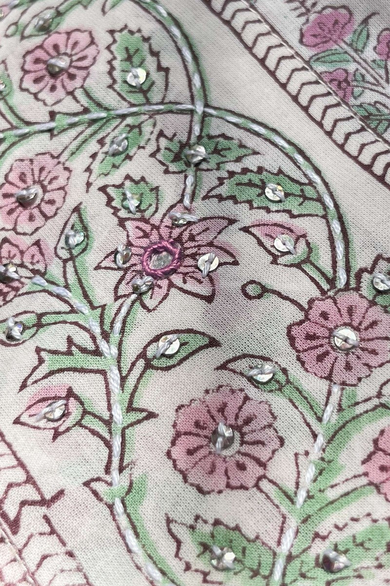 Roz Meher Nida Sanganeri Kurta - Image 6