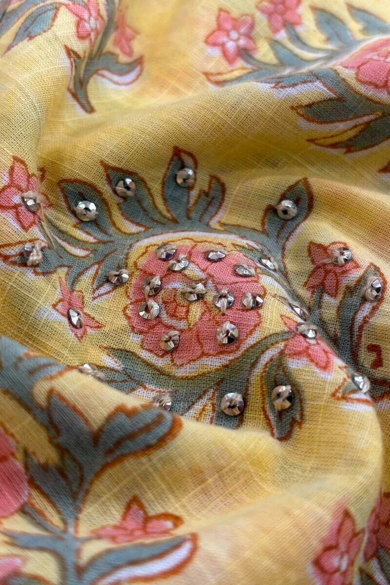 Roz Meher Nizam Sanganeri Short Kurta - Image 3