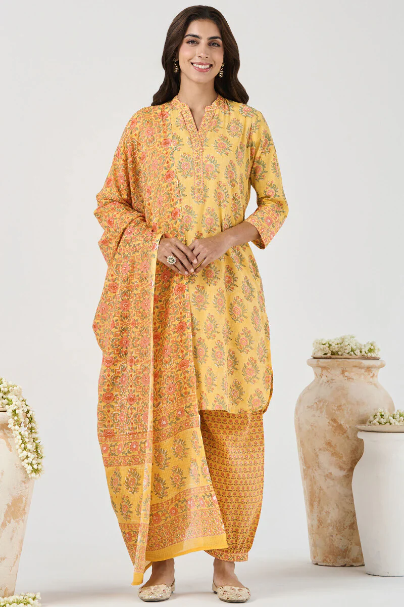 Surplus: Roz Meher Nizam Sanganeri Short Kurta - Image 3