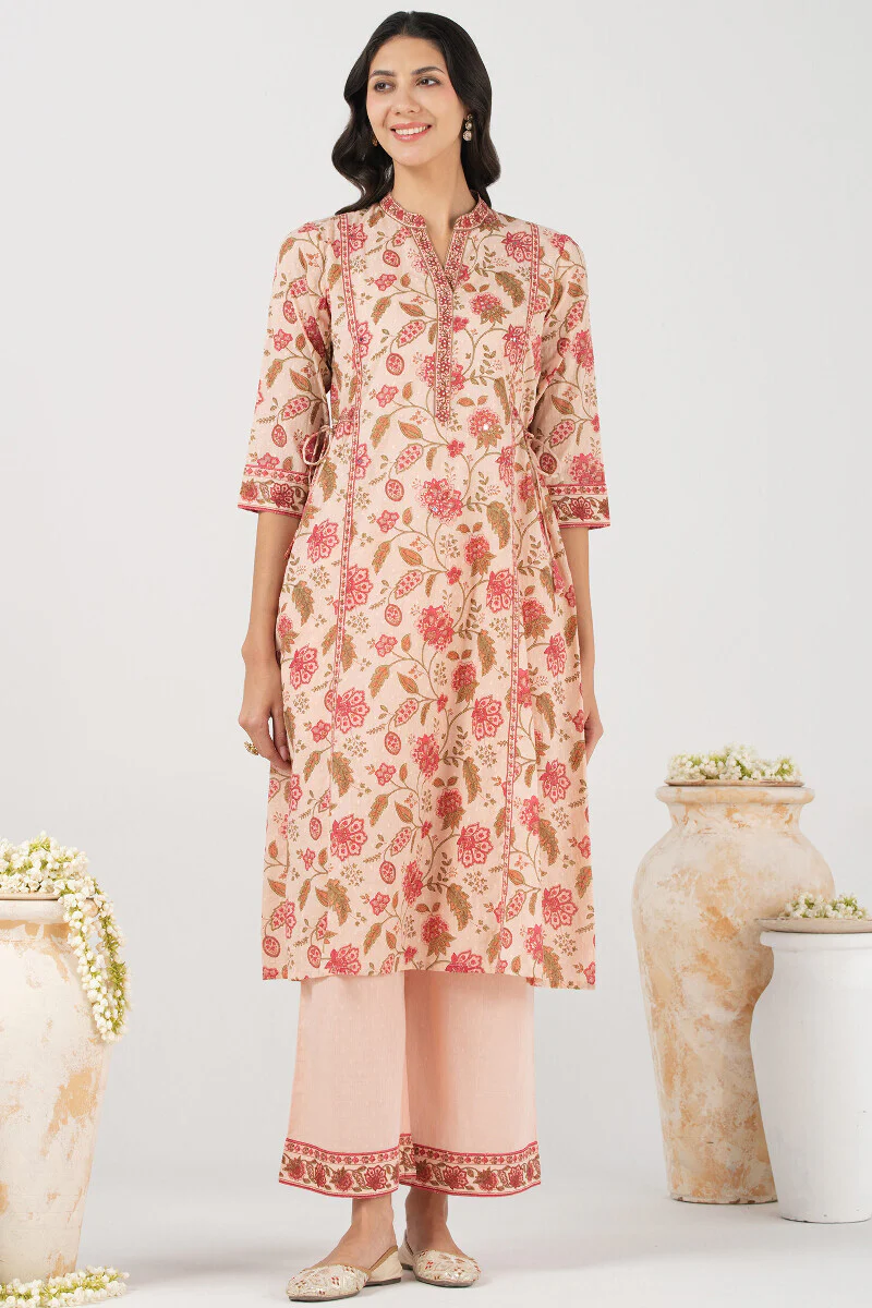 Roz Meher Rabiah Sanganeri Kurta - Image 2