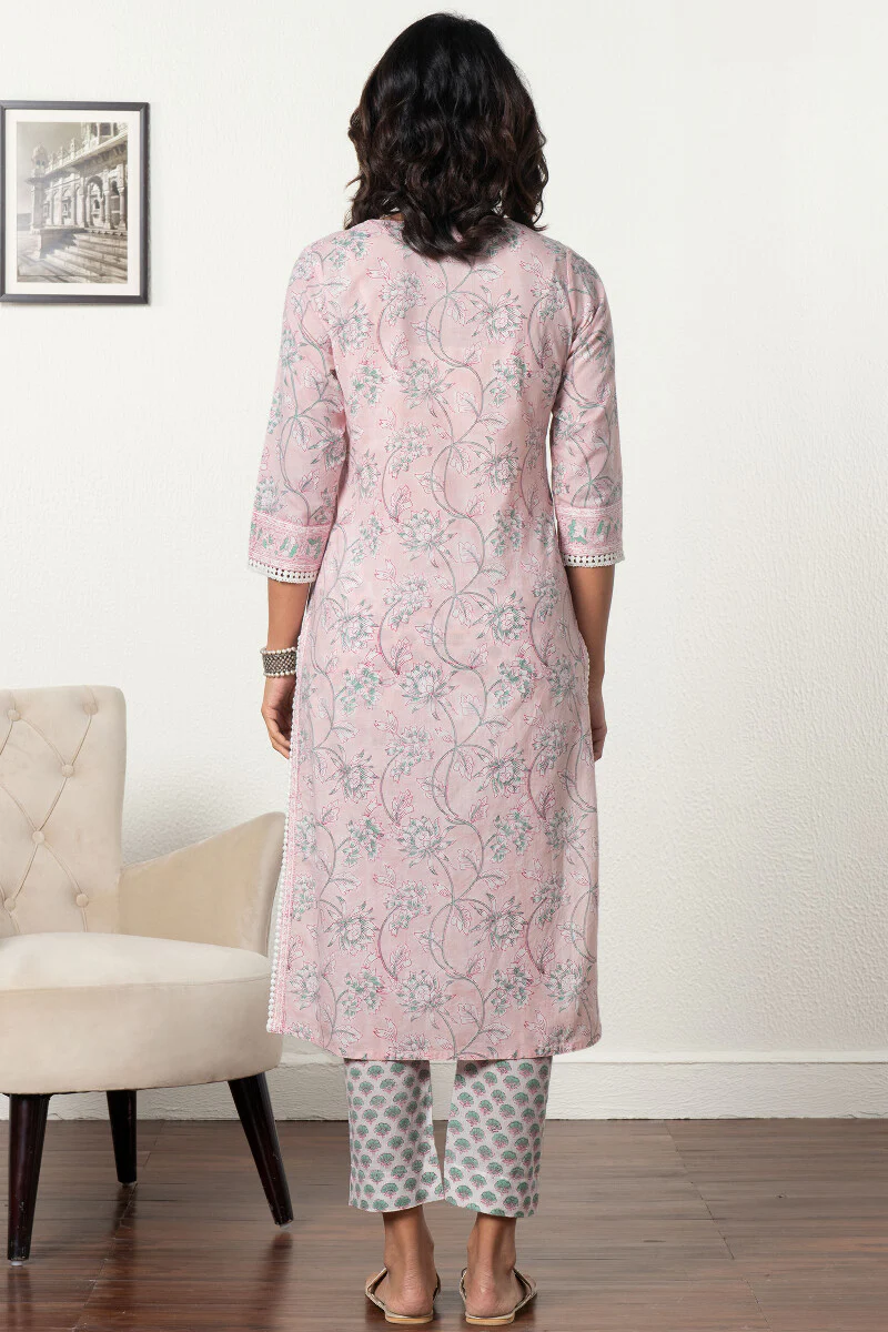 Roz Meher Shaheen Sanganeri Kurta - Image 7