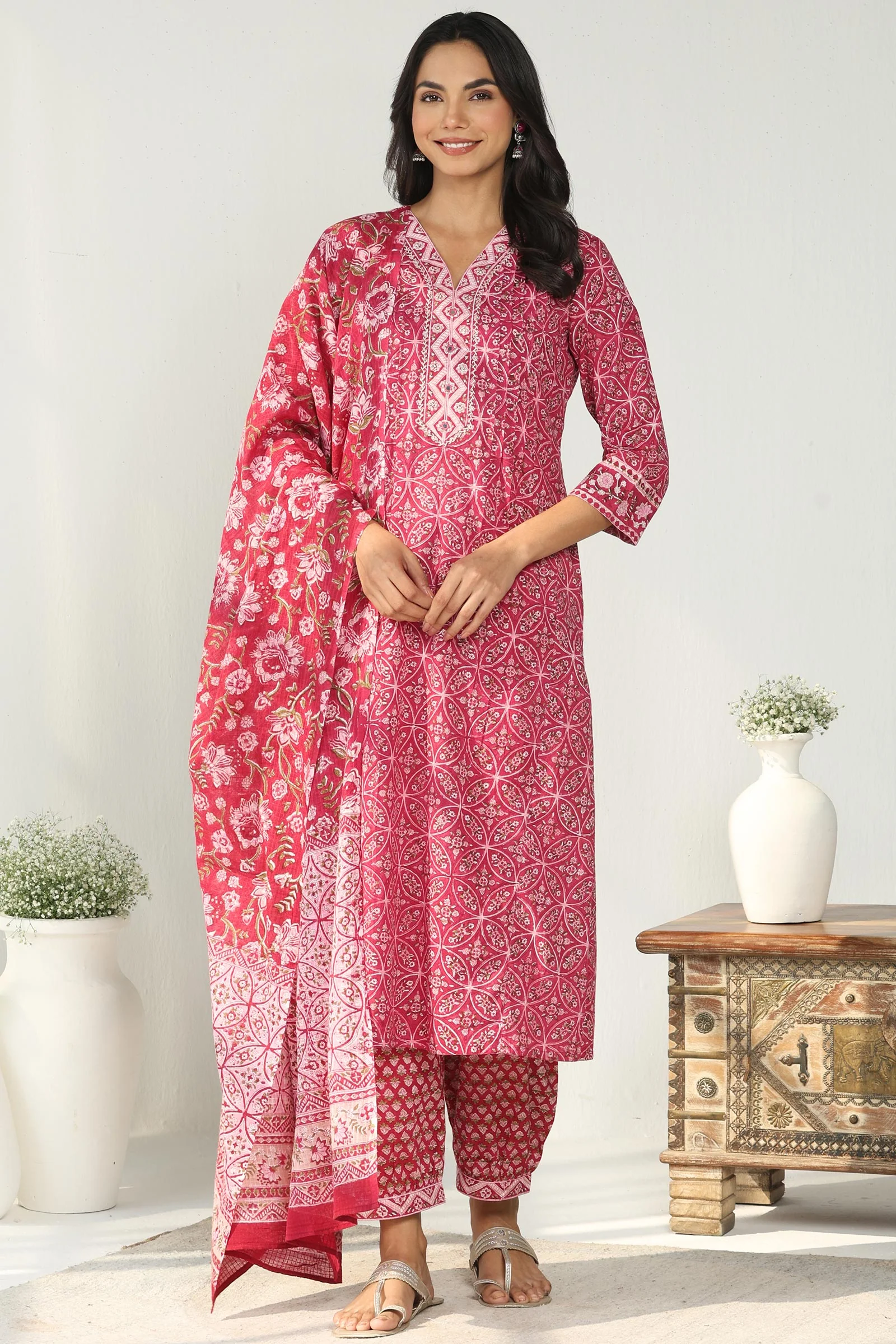 Roz Meher Shaima Sanganeri Dupatta - Image 3