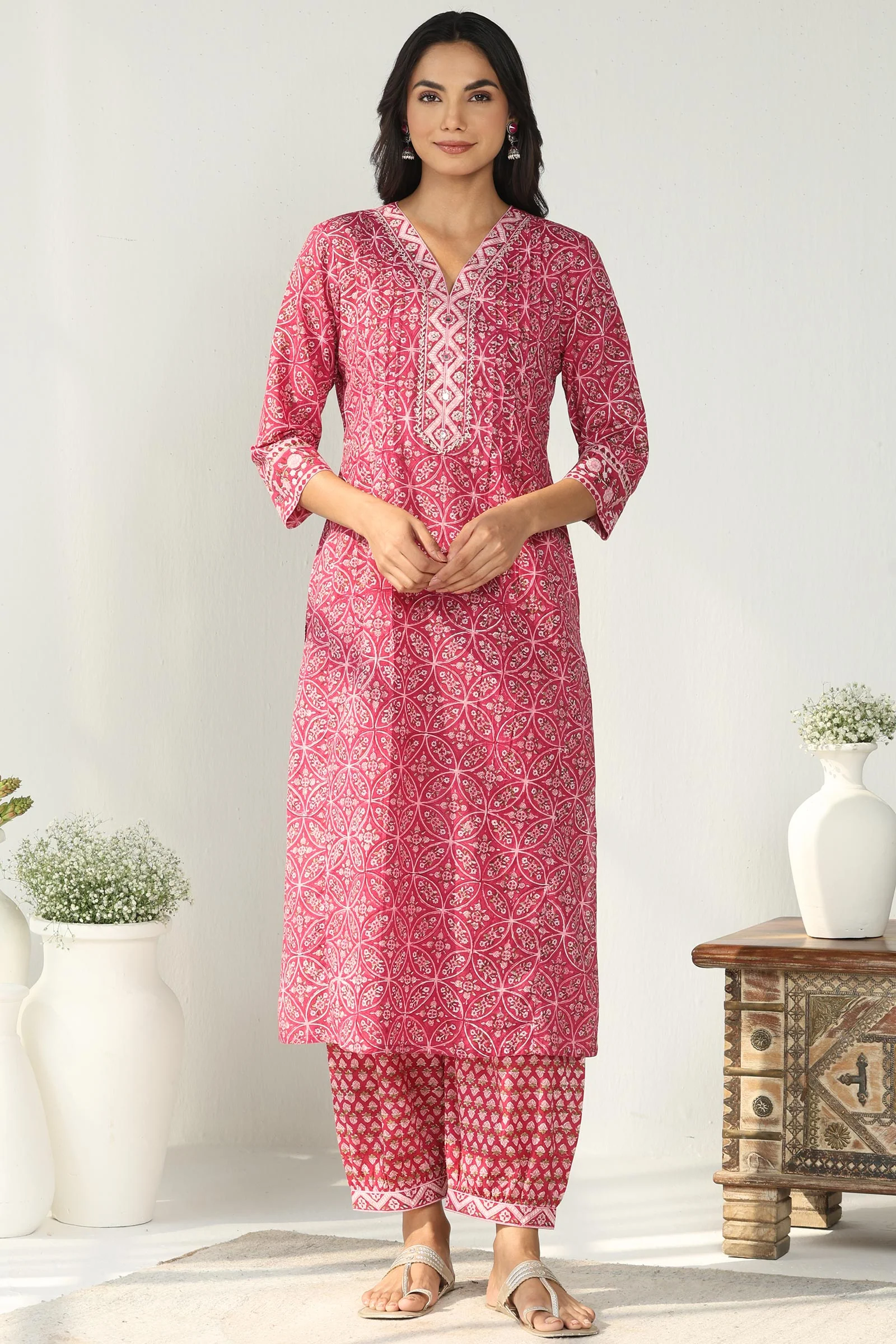 Roz Meher Shaima Sanganeri Kurta - Image 2