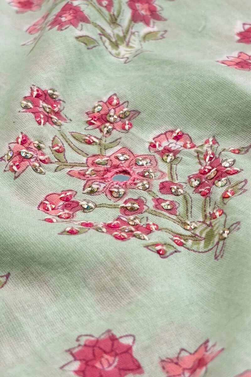Roz Meher Zafia Sanganeri Kurta - Image 2