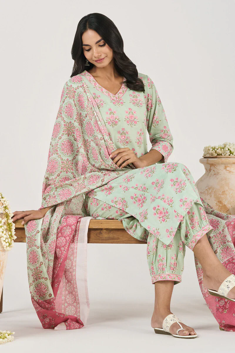 Surplus: Roz Meher Zafia Sanganeri Kurta - Image 7