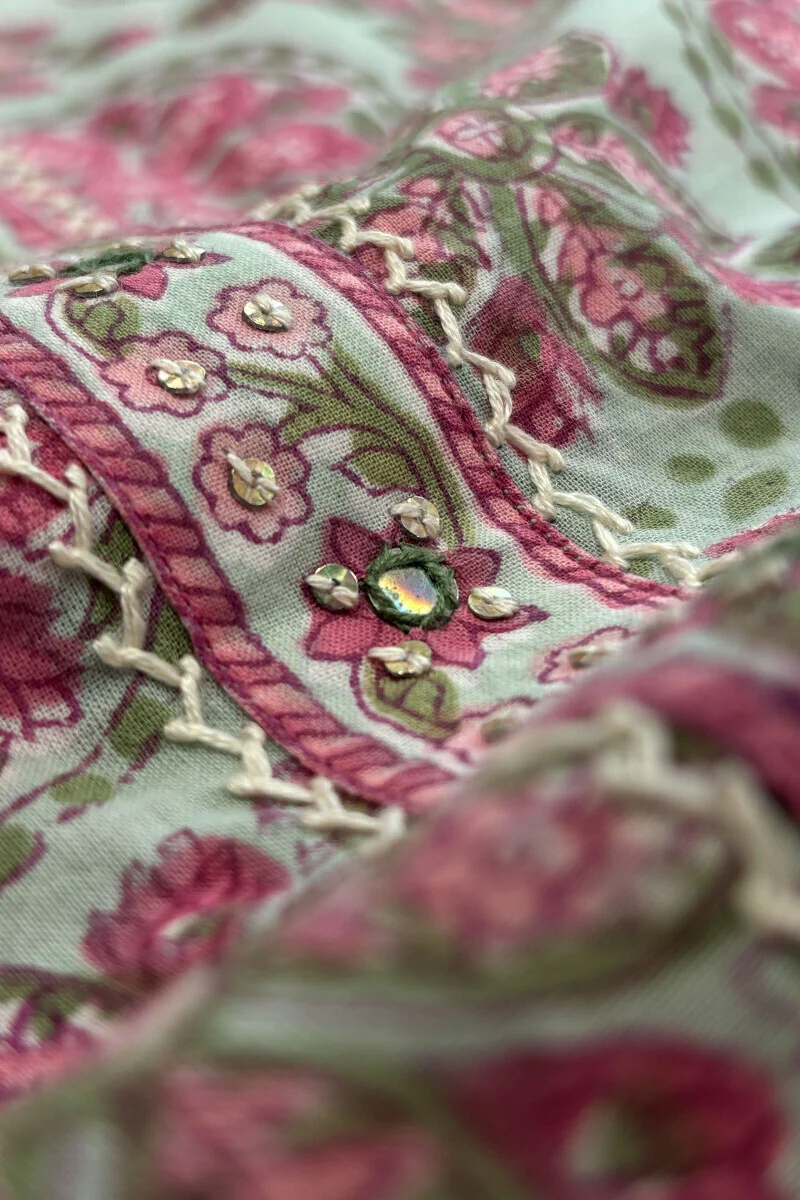 Roz Meher Zeinab Sanganeri Short Kurta - Image 3