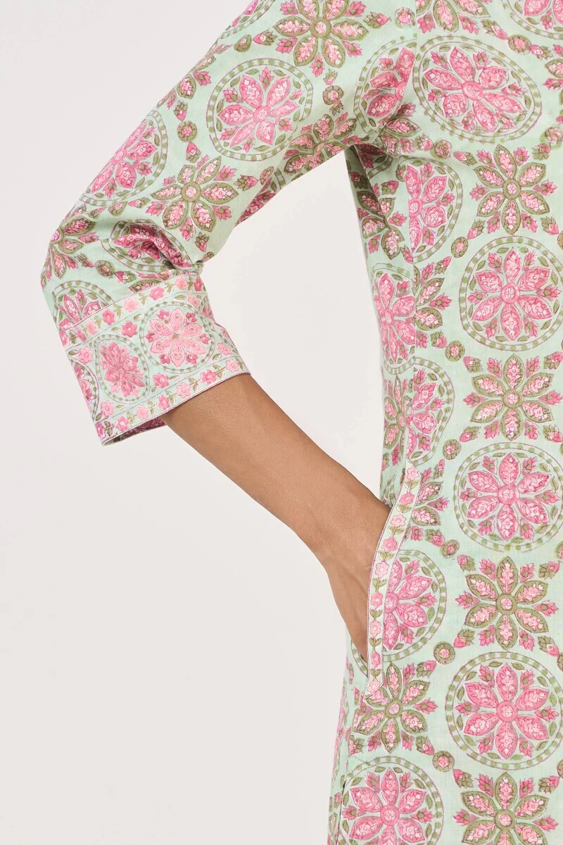 Roz Meher Zeinab Sanganeri Short Kurta - Image 6