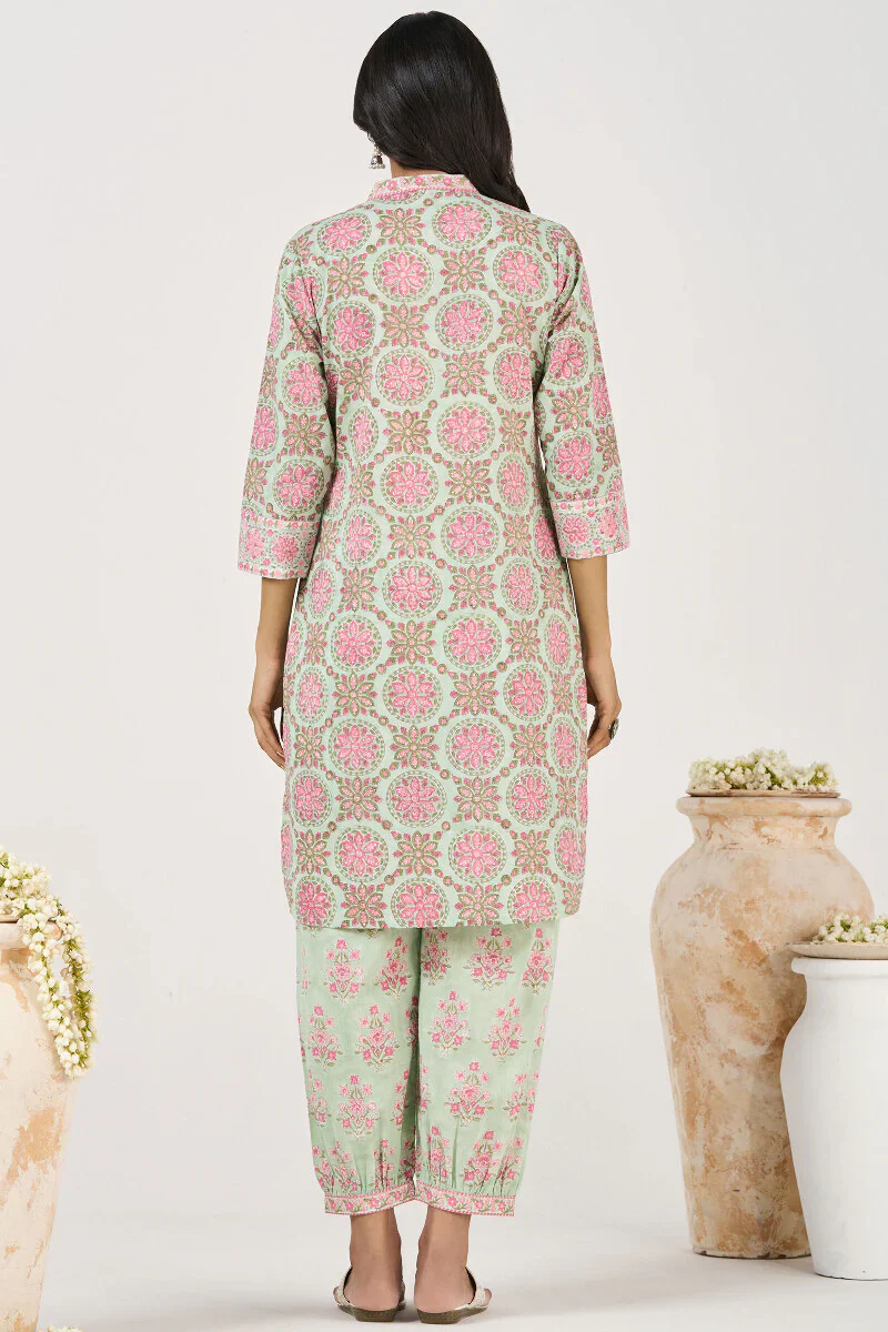 Surplus: Roz Meher Zeinab Sanganeri Short Kurta - Image 8