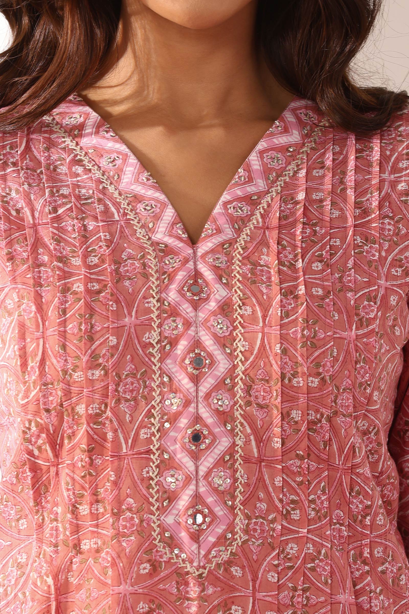 Roz Meher Ziya Sanganeri Kurta - Image 4