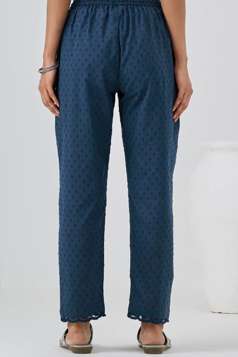 Roza Aafiyah Navy Blue Narrow Pants - Image 5