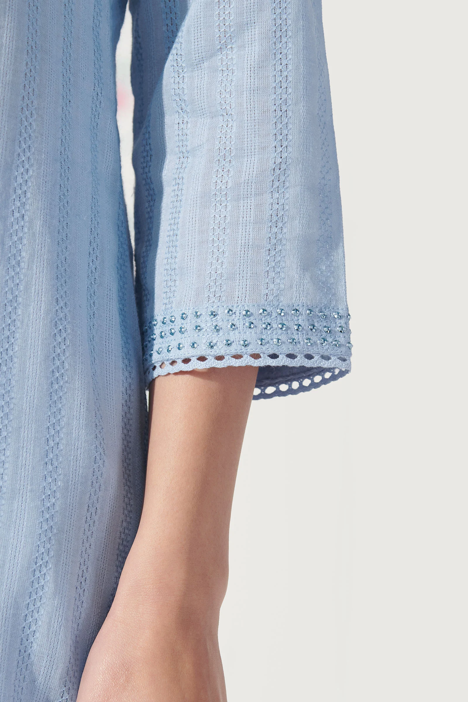 Roza Aalia Blue Kurta - Image 5
