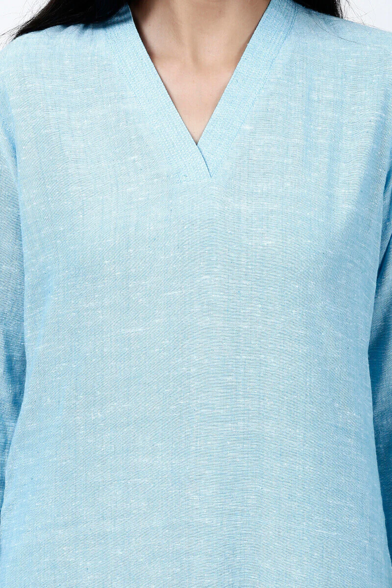 Roza Afreena Blue Kurta - Image 6