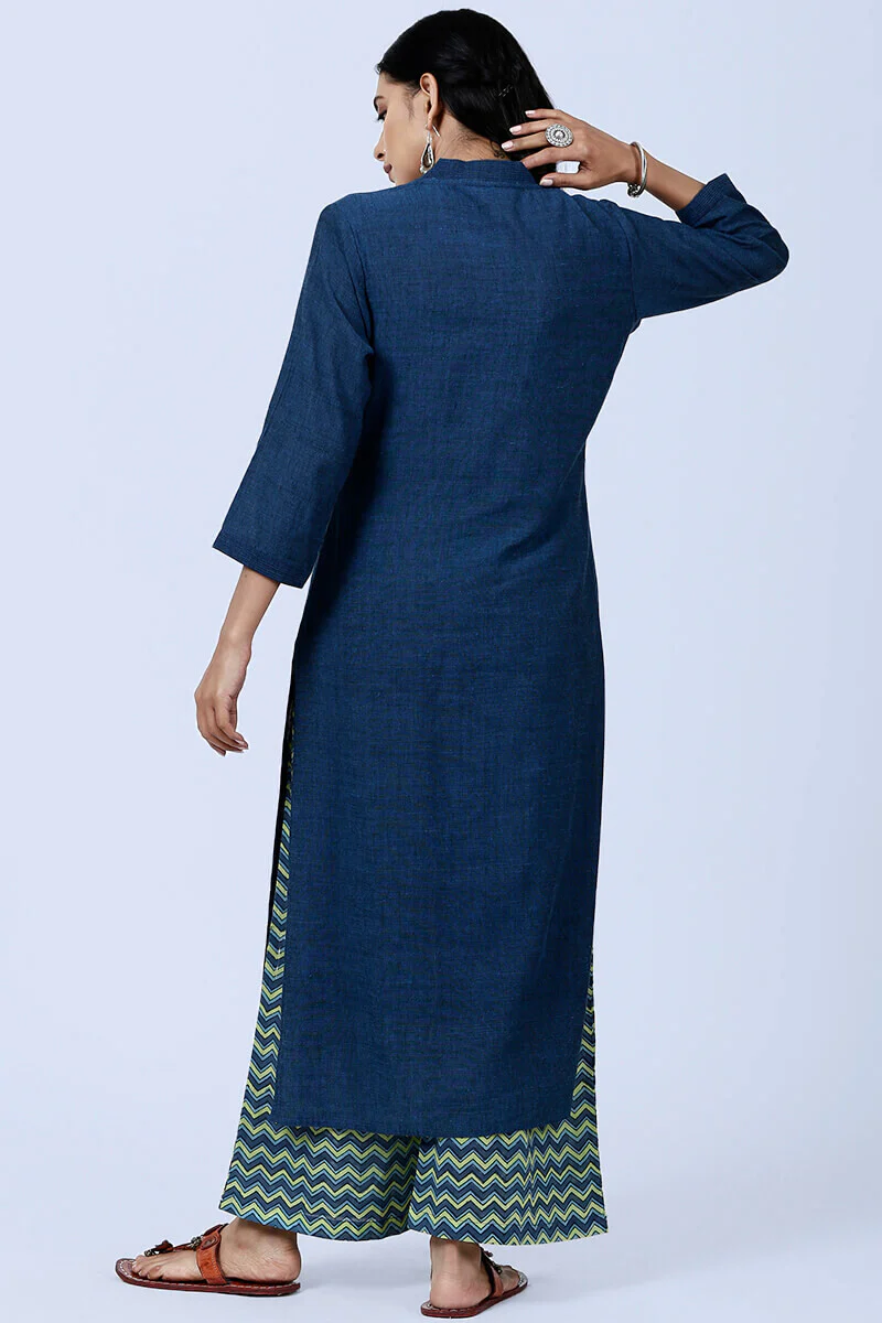 Roza Afreena Indigo Kurta - Image 5
