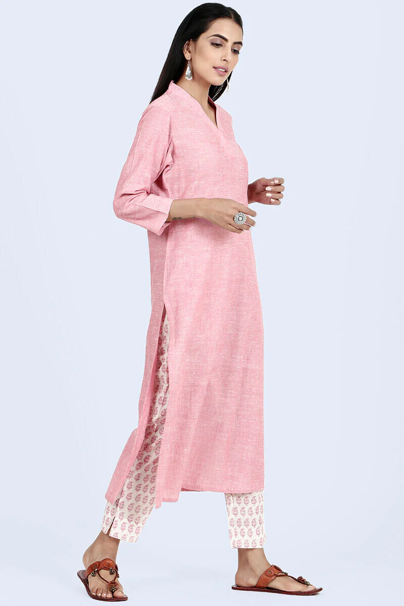 Roza Afreena Pink Kurta - Image 3