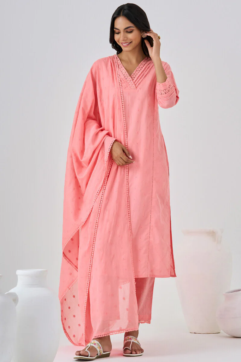 Roza Aliza Pink Dupatta - Image 3
