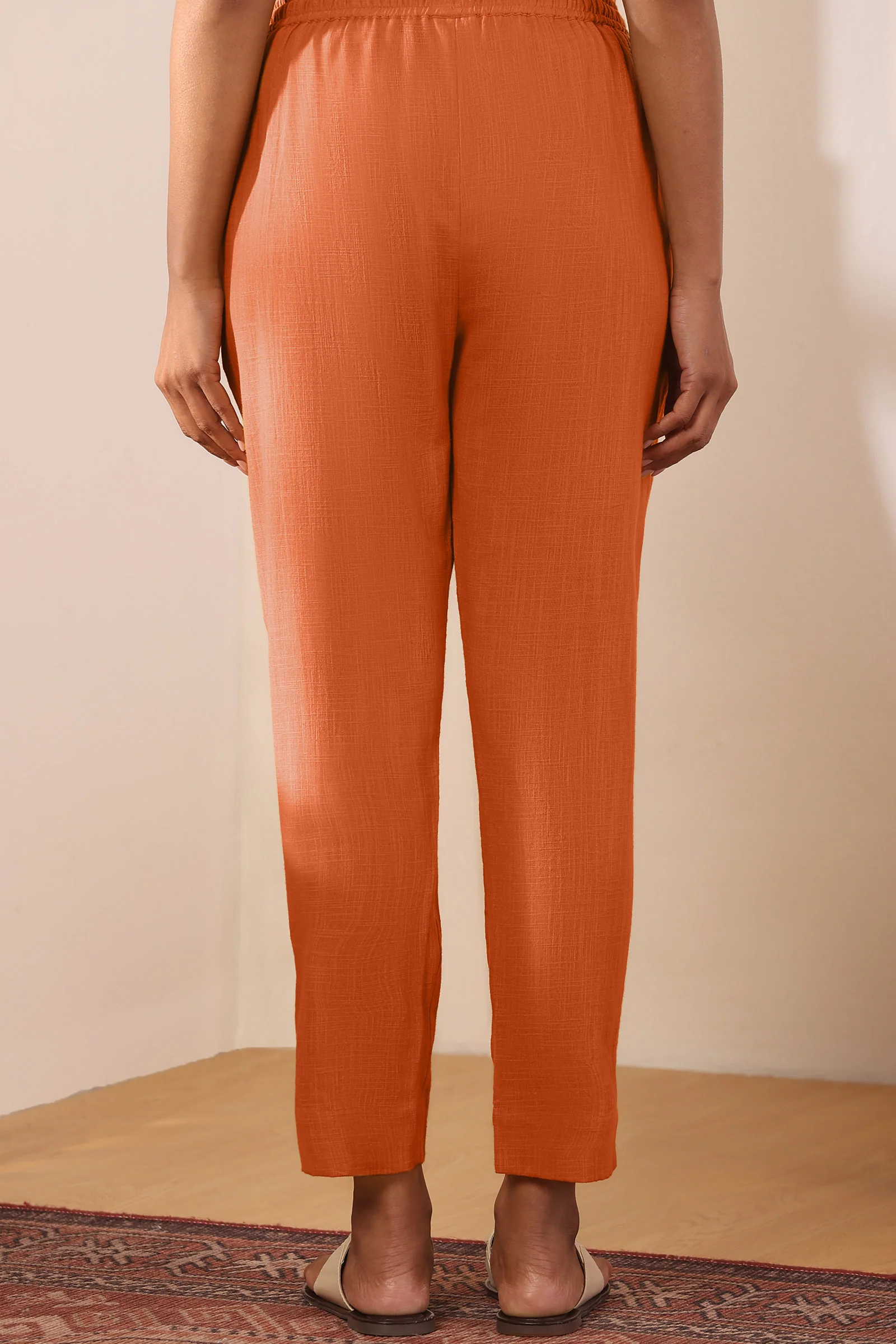 Roza Alizah Orange Narrow Pants - Image 5