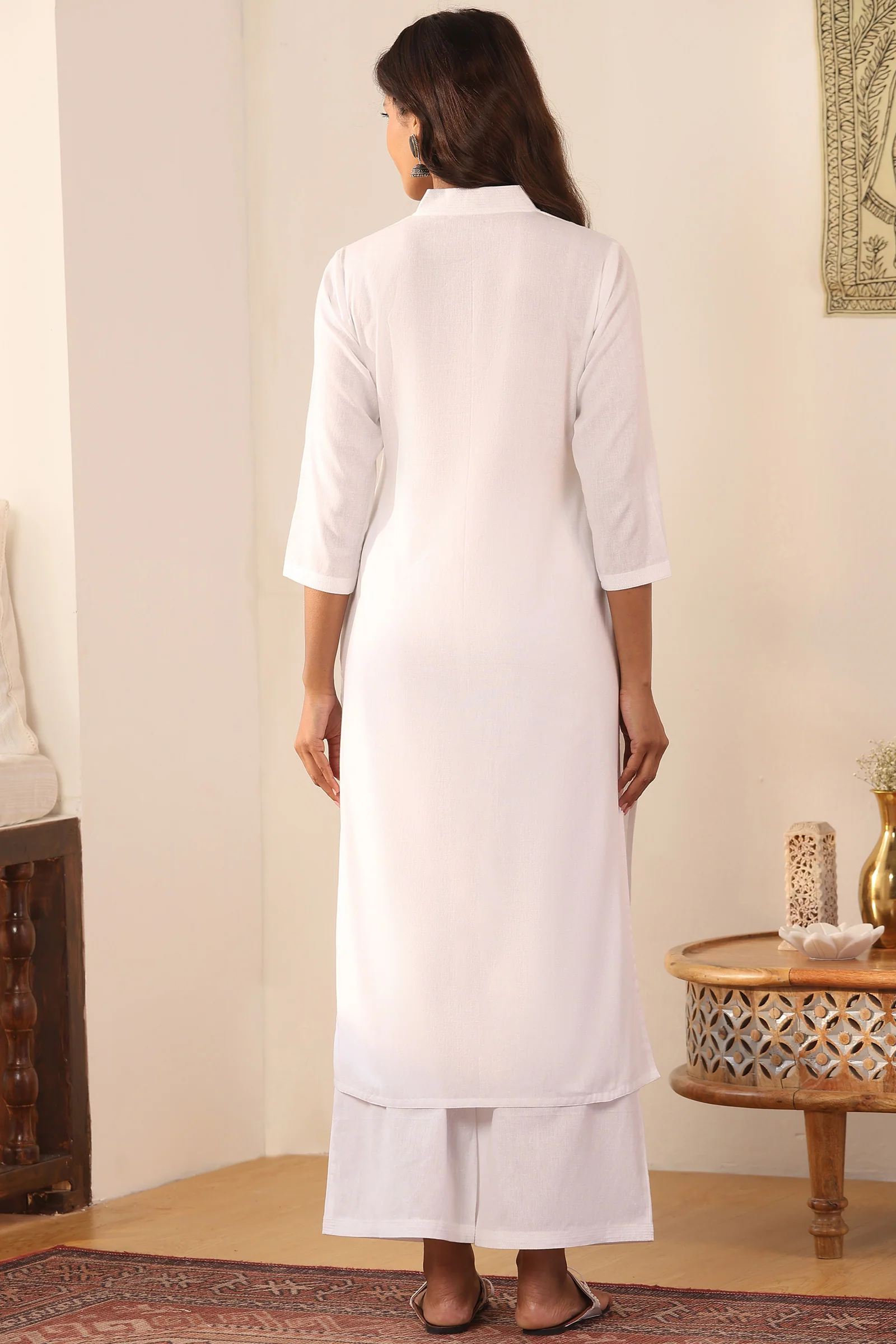Roza Anaya White Kurta - Image 6