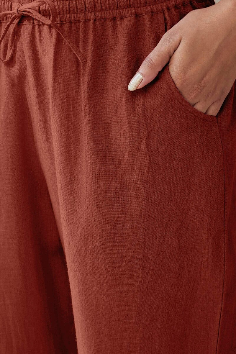 Surplus: Roza Brick Red Narrow Pants - Image 4