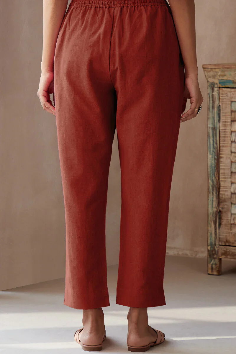 Surplus: Roza Brick Red Narrow Pants - Image 5