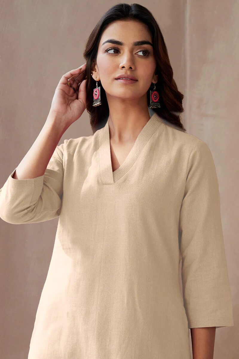 Roza Cream Kurta - Image 4