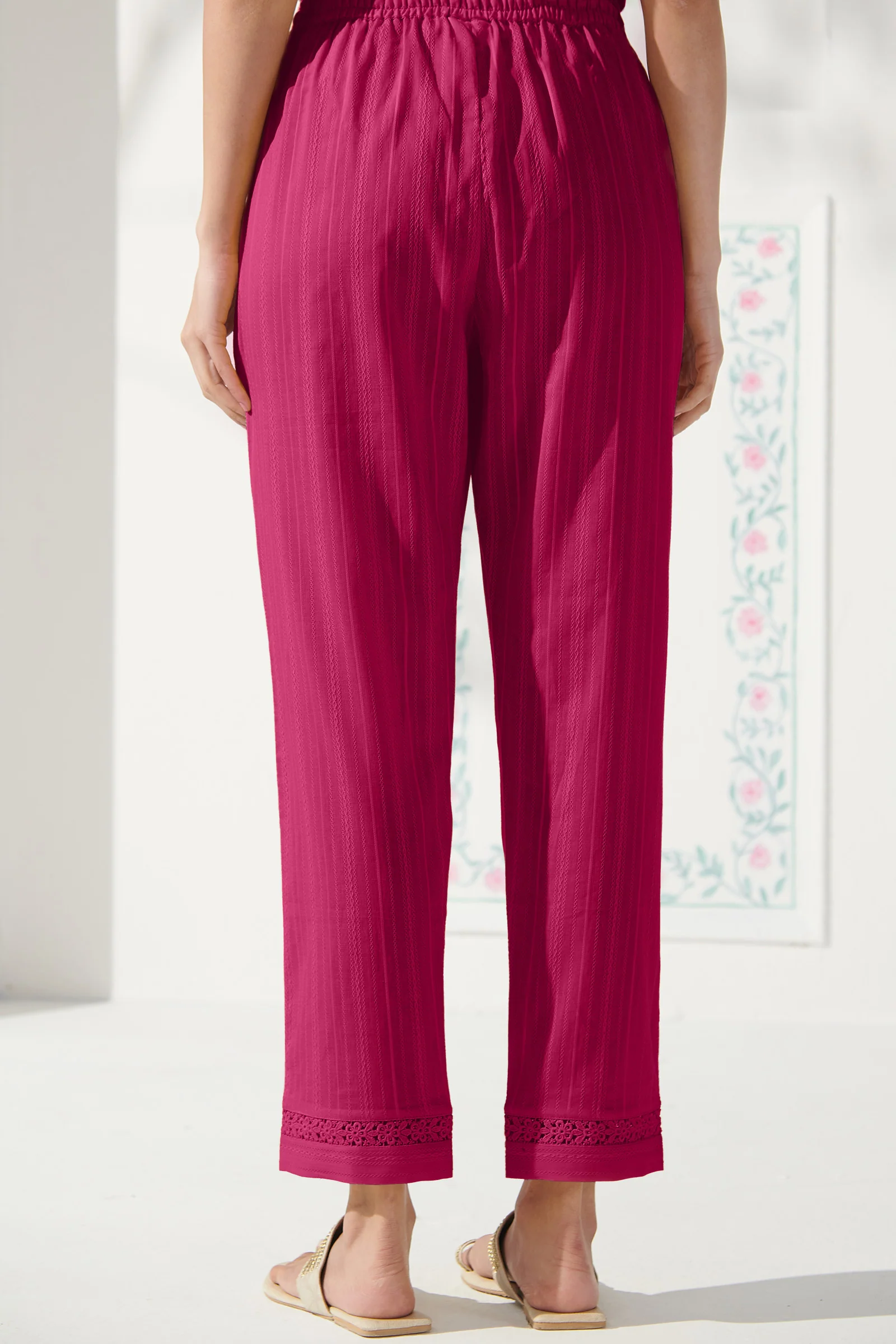 Roza Farah Pink Narrow Pants - Image 5