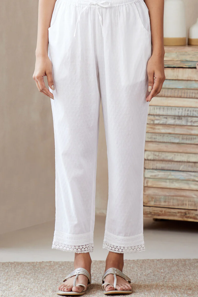 Roza Farhat Dobby Narrow Pants