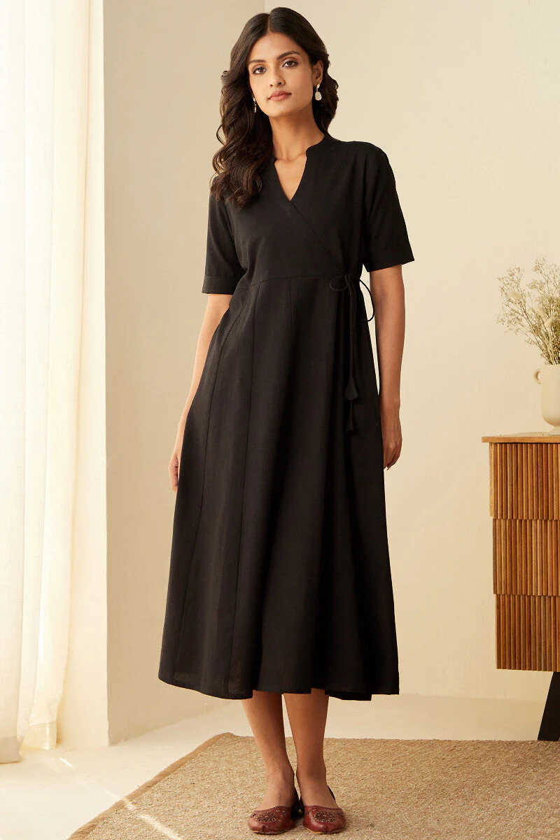 Roza Inara Black Dress - Image 3