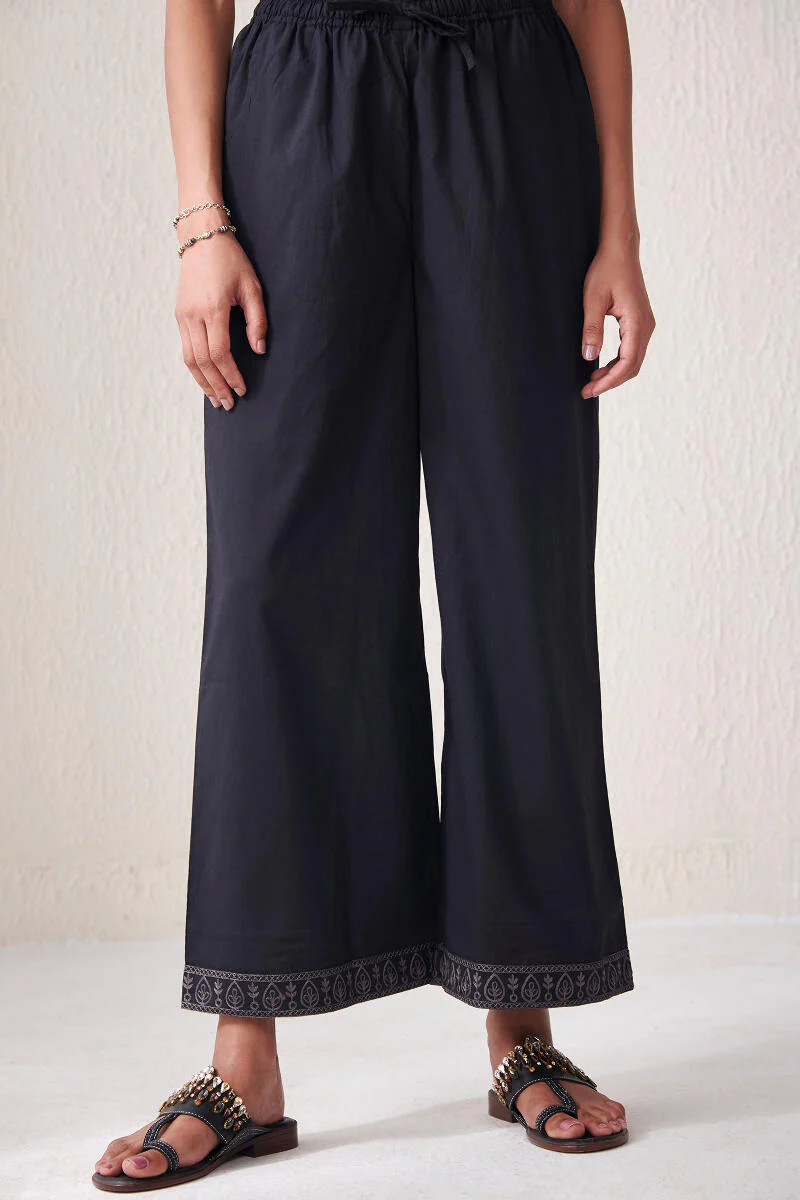 Roza Jia Black Cotton Farsi