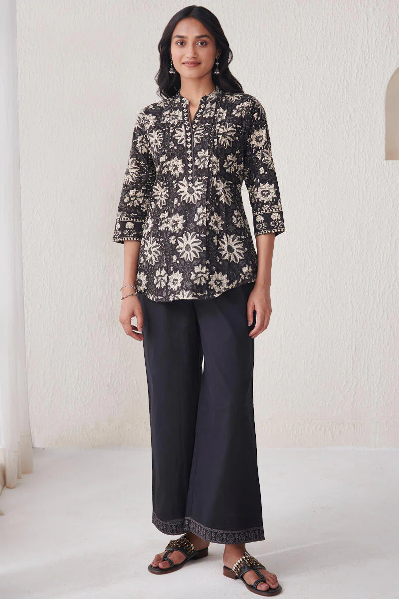 Roza Jia Black Cotton Farsi - Image 3